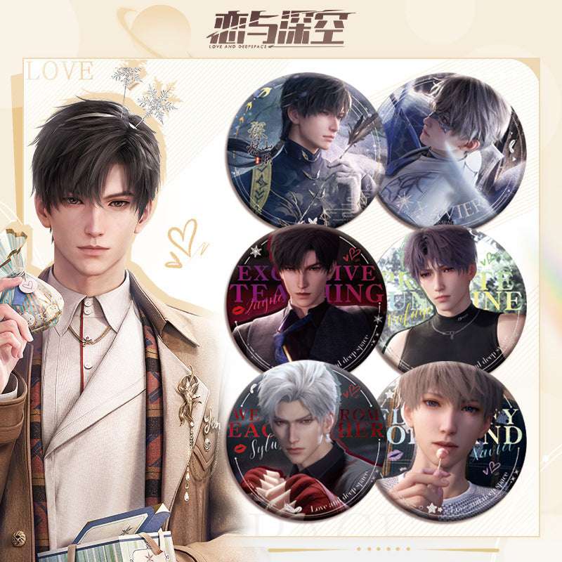 LaDS Double Flash Badge 81-105 - All Characters 75mm 58mm Tinplate Game Merchandise - merrys