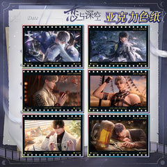 Love and DeepSpace Acrylic Art Card 38-52 - Large Size 20.5*14.5cm with Holographic Edge Anime Game Merchandise