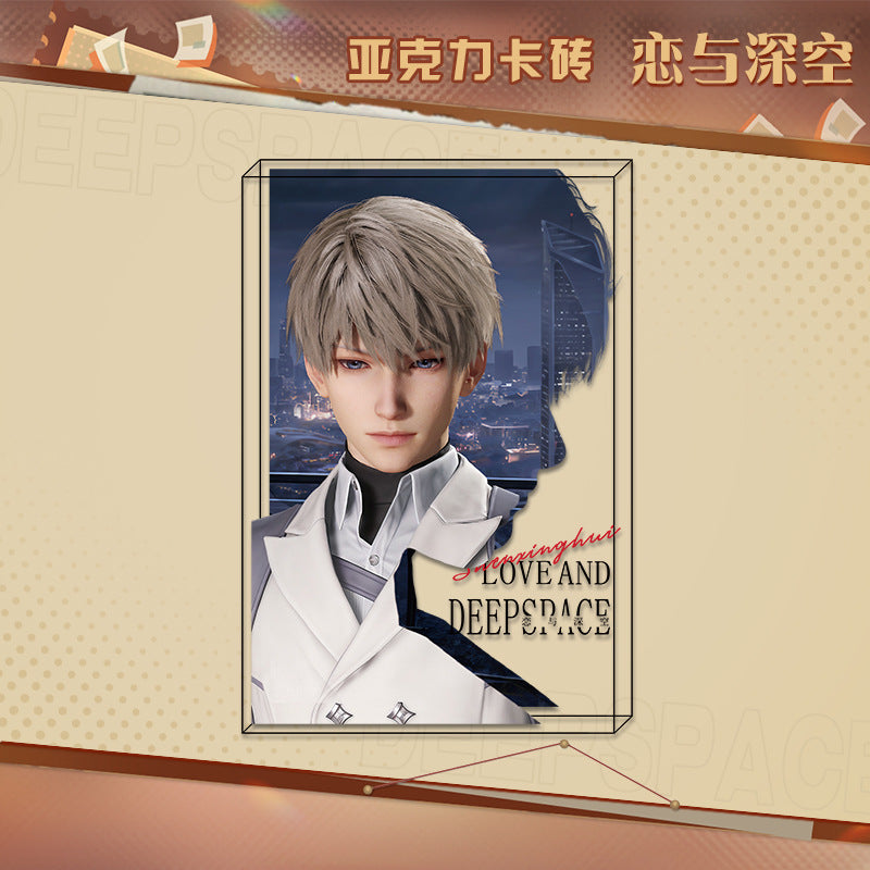 LaDS New Acrylic Card Brick - High-Definition Printing Double-Sided Pattern Doujin Anime Desktop Decoration - merrys