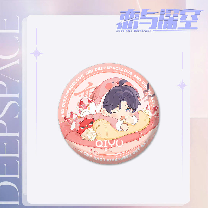 Love and DeepSpace Series 101 Badge - Chibi Cartoon Character Zayne, Rafayel All Characters Badge Merchandise - merrys