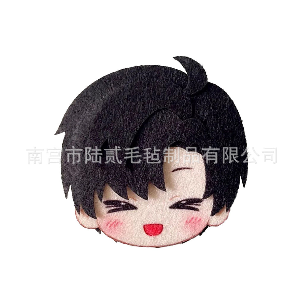 LaDS Doujin Otome Game Merchandise - Handmade Badge (Zayne, Xavier, Rafayel), Hair Clip, Non-woven Fabric Charm - merrys