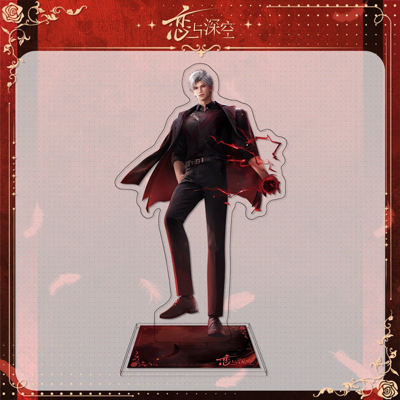 LaDS Sylus Dark Spot Leader - Acrylic Sandwich Standee, Double Flash Badge, Art Card, Quicksand Keychain - merrys