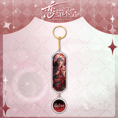 LaDS Sandwich Pendant - Golden Acrylic Round Charm Double-Sided High-Definition Game Anime Merchandise - merrys