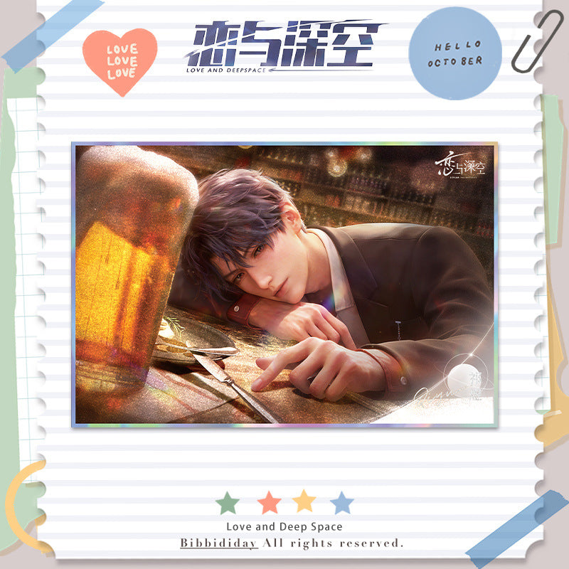 LaDS Series 501 Acrylic Double Flash Art Card - High-Definition Printing Anime Mobile Game Merchandise - merrys