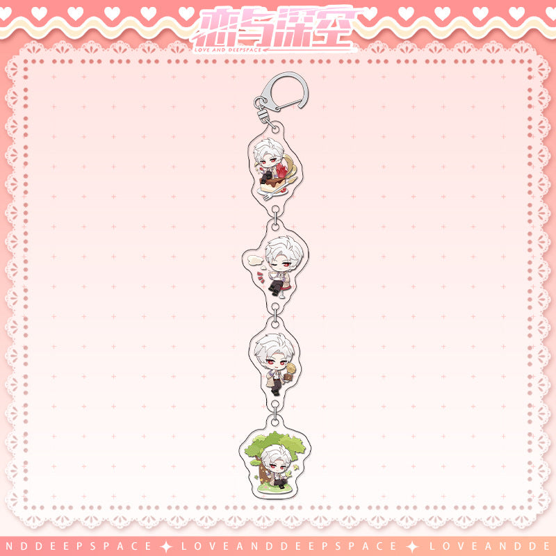 Love and DeepSpace Sylus Birthday Where the Heart Dwells Series - Double Flash Badge, Standee Game Merchandise Gift - merrys