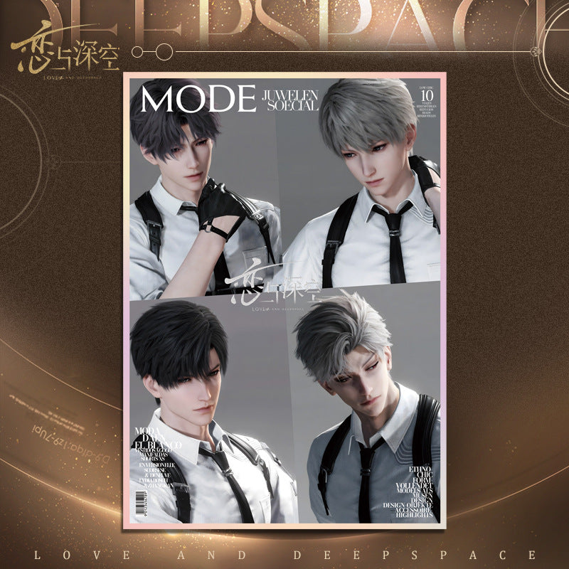 Love and DeepSpace Acrylic Art Card 1-115 - Large Size 20.5*14.5cm with Holographic Edge Anime Game Merchandise