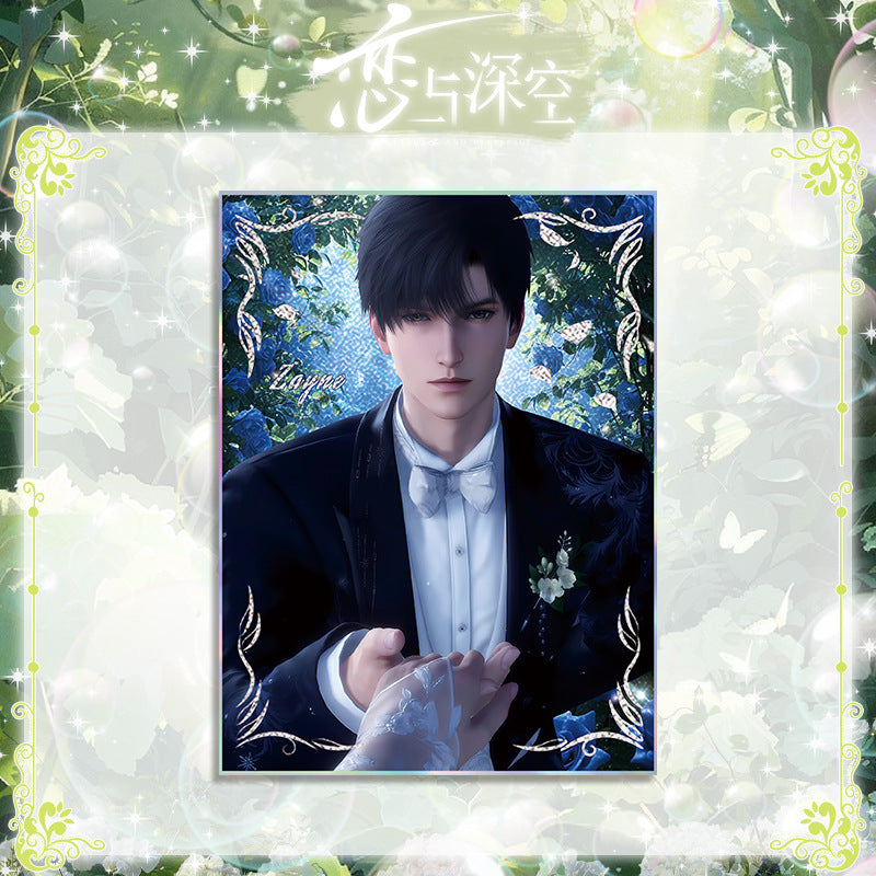Love and DeepSpace Wedding Series 501 Acrylic Double Flash Art Card High-Definition Printing Anime Mobile Game Merchandise