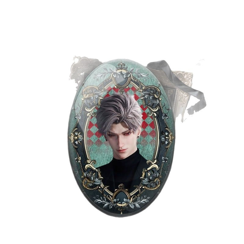 Lads Artist-Authorized Knit Sweater Series Zinc Alloy Feather Brooch