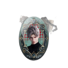 Lads Artist-Authorized Knit Sweater Series Zinc Alloy Feather Brooch