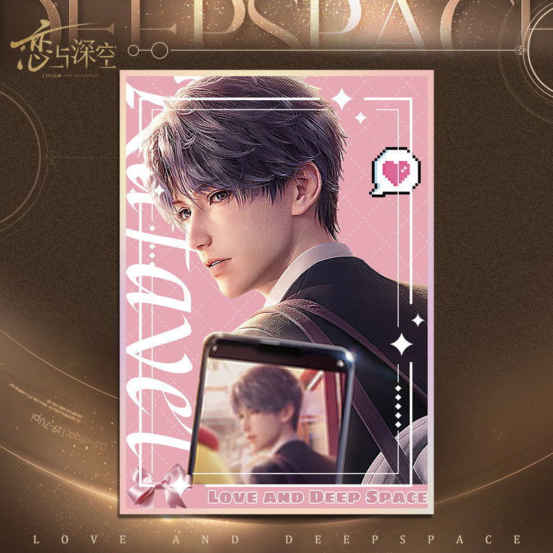 Love and DeepSpace Acrylic Art Card 1-115 - Large Size 20.5*14.5cm with Holographic Edge Anime Game Merchandise