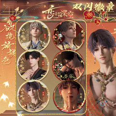 LaDS Yearning for Gentle Colors Double Flash Badge 106-118 - 75mm 58mm Tinplate Anime Merchandise - merrys