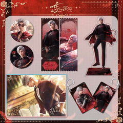 LaDS Sylus Dark Spot Leader - Acrylic Sandwich Standee, Double Flash Badge, Art Card, Quicksand Keychain - merrys