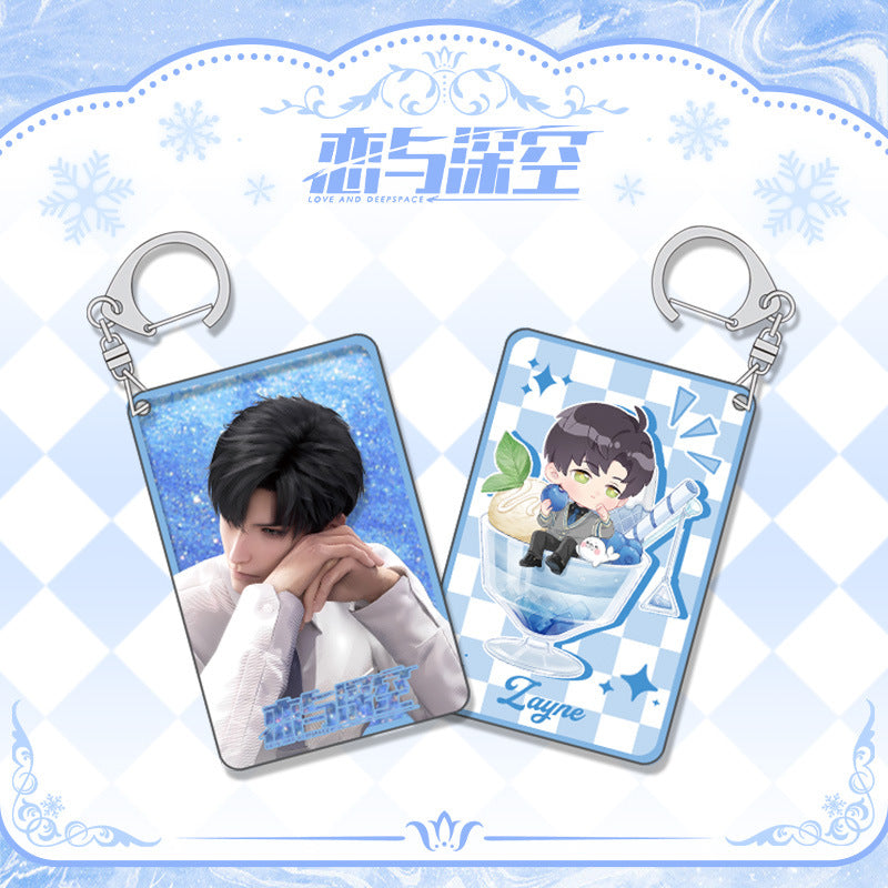 LaDS Shaker Mahjong Charm Keychain - Zayne, Rafayel, Xavier Anime Merch - merrys