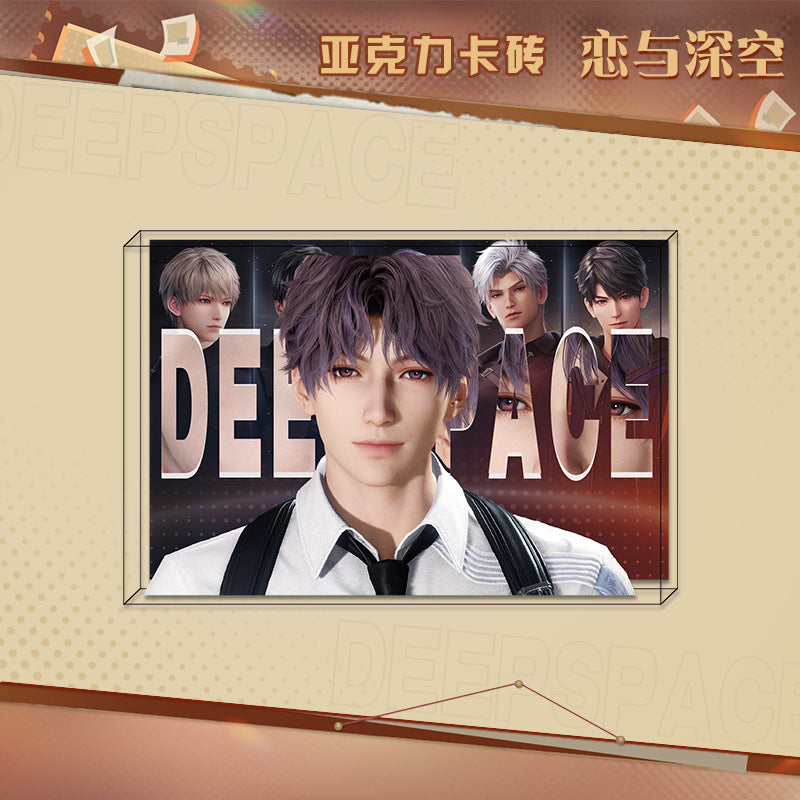 LaDS New Acrylic Card Brick - High-Definition Printing Double-Sided Pattern Doujin Anime Desktop Decoration - merrys