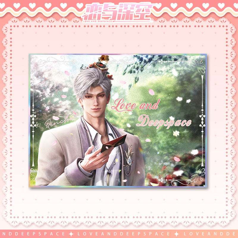 Love and DeepSpace Sylus Birthday Where the Heart Dwells Series - Double Flash Badge, Standee Game Merchandise Gift - merrys