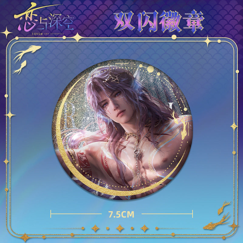 Love and DeepSpace Rafayel Lemuria Sea God Series - Acrylic Sandwich Standee, Art Card, Quicksand Keychain