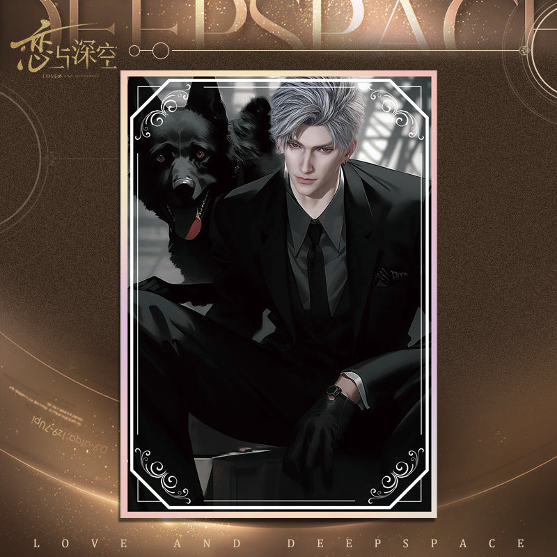 Love and DeepSpace Acrylic Art Card 1-115 - Large Size 20.5*14.5cm with Holographic Edge Anime Game Merchandise