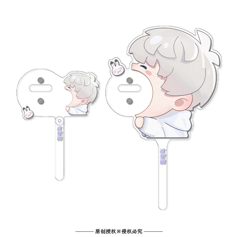 LaDS Original Badge Acrylic Check-in Stick - Badge Holder Display Set Ita Bag Decoration Anime Merchandise - merrys