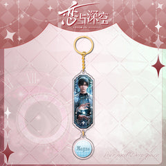 LaDS Sandwich Pendant - Golden Acrylic Round Charm Double-Sided High-Definition Game Anime Merchandise - merrys
