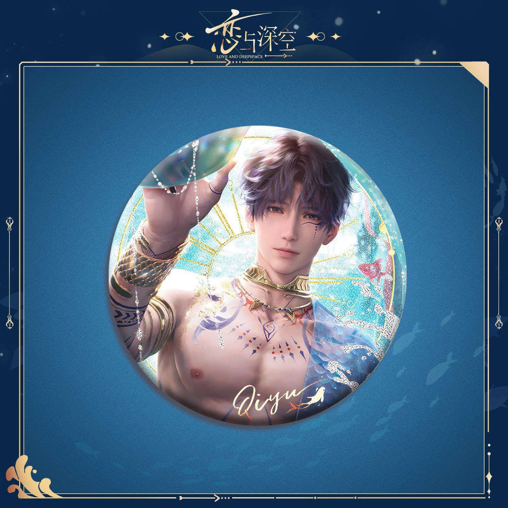 Love and DeepSpace Rafayel God of Tides Echoes of the Sea Breeze - Acrylic Standee, Art Card, Double Flash Badge, Quicksand Merchandise - merrys