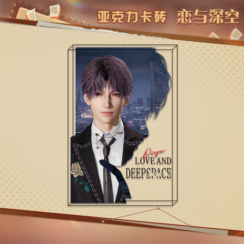 LaDS New Acrylic Card Brick - High-Definition Printing Double-Sided Pattern Doujin Anime Desktop Decoration - merrys