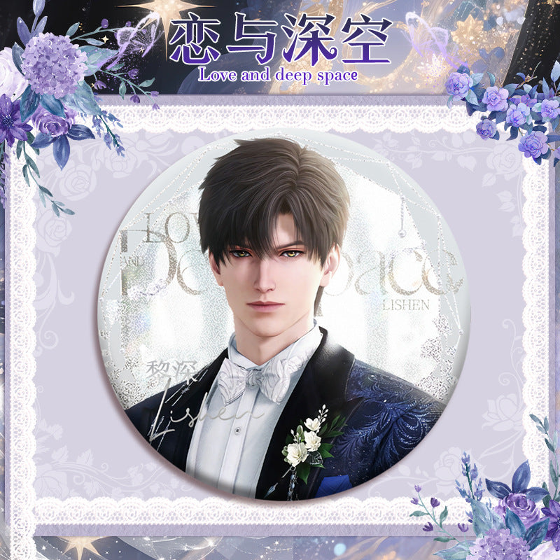 Love and DeepSpace 16cm Cup Noodle Badge Series - Double Flash Anime Badge, PET Material