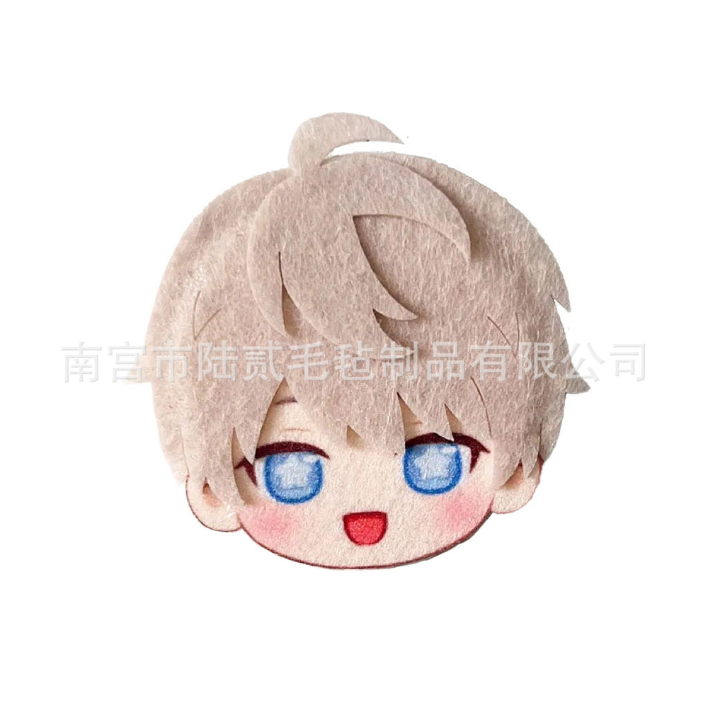 LaDS Doujin Otome Game Merchandise - Handmade Badge (Zayne, Xavier, Rafayel), Hair Clip, Non-woven Fabric Charm - merrys