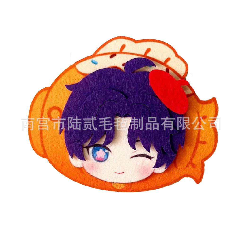 LaDS Doujin Otome Game Merchandise - Handmade Badge (Zayne, Xavier, Rafayel), Hair Clip, Non-woven Fabric Charm - merrys