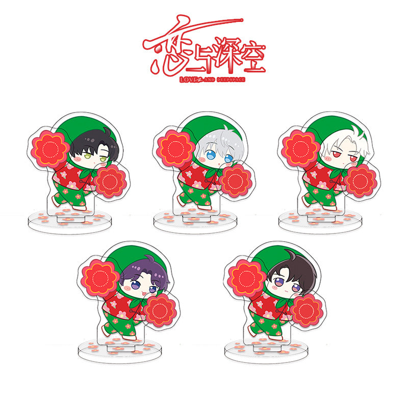 Love and DeepSpace Chibi Acrylic Rotating Standee - Anime Doujin Merchandise Desktop Decoration