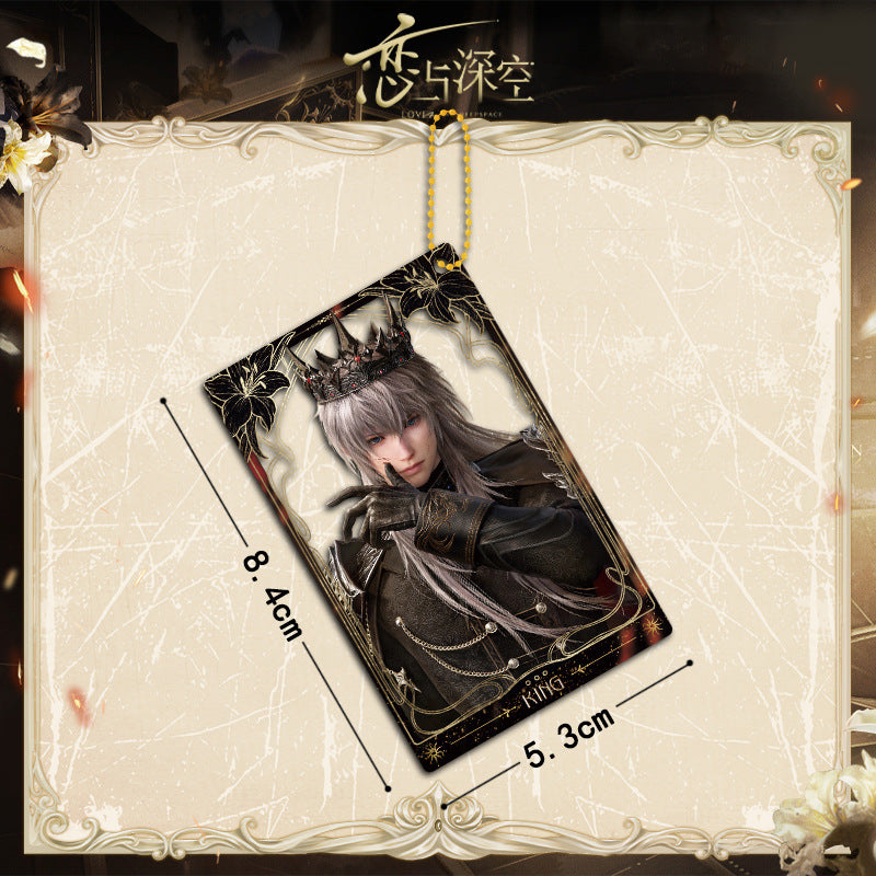 Love and DeepSpace Xavier Falling Crown Series - Acrylic Sandwich Standee, Art Paper & Quicksand Keychain - merrys