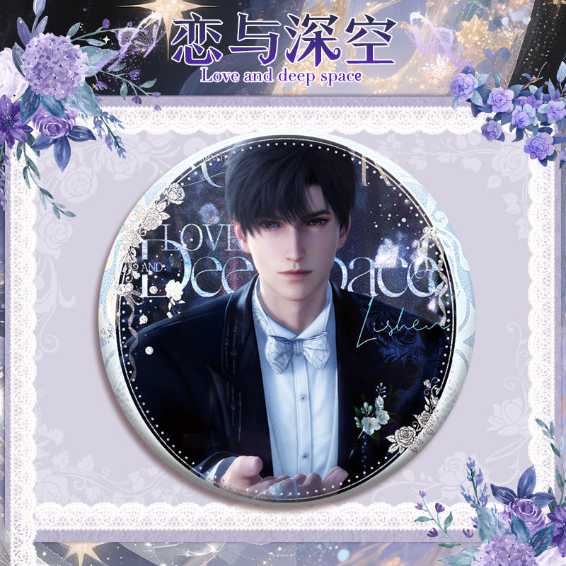 Love and DeepSpace 16cm Cup Noodle Badge Series - Double Flash Anime Badge, PET Material