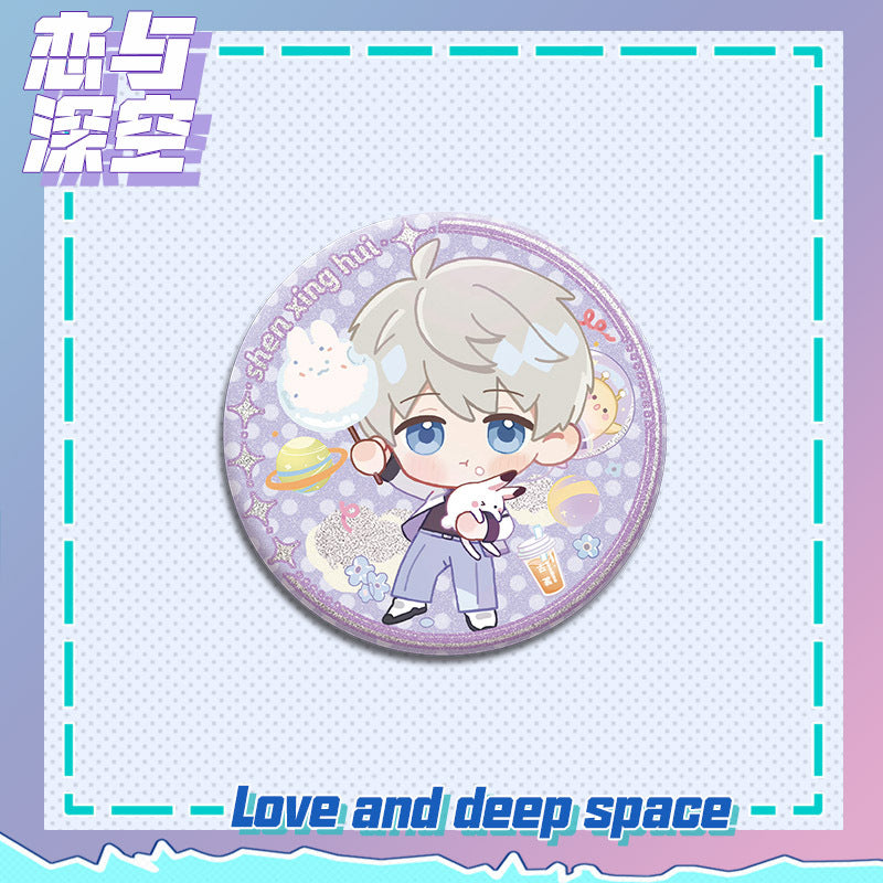 Love and DeepSpace X Guming Co-branded - Sandwich Standee, Quicksand Ticket Stub, 75mm Double Flash Badge