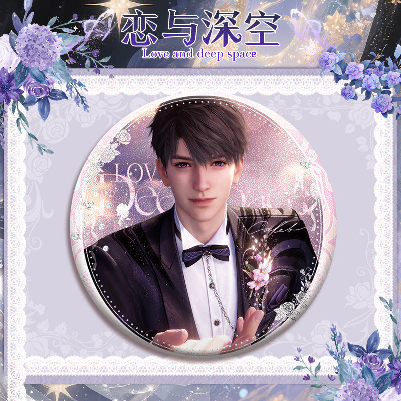 Love and DeepSpace 16cm Cup Noodle Badge Series - Double Flash Anime Badge, PET Material