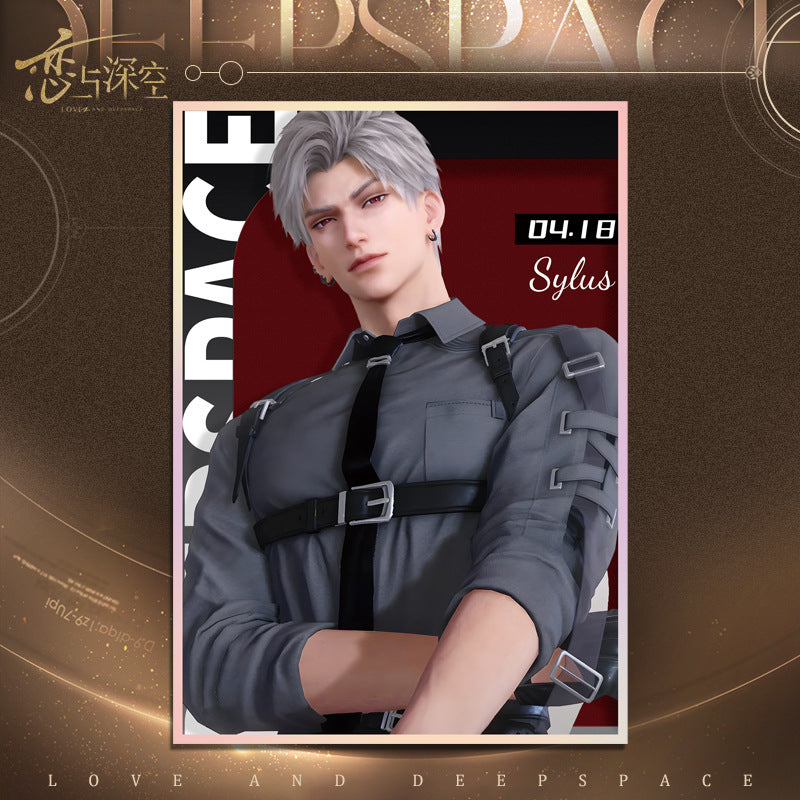 Love and DeepSpace Acrylic Art Card 1-115 - Large Size 20.5*14.5cm with Holographic Edge Anime Game Merchandise