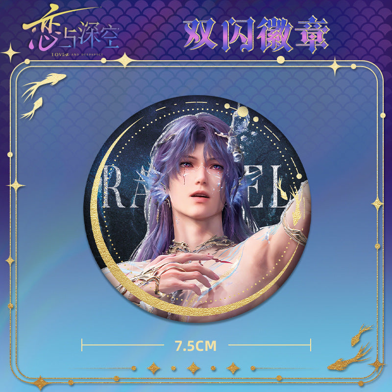 Love and DeepSpace Rafayel Lemuria Sea God Series - Acrylic Sandwich Standee, Art Card, Quicksand Keychain