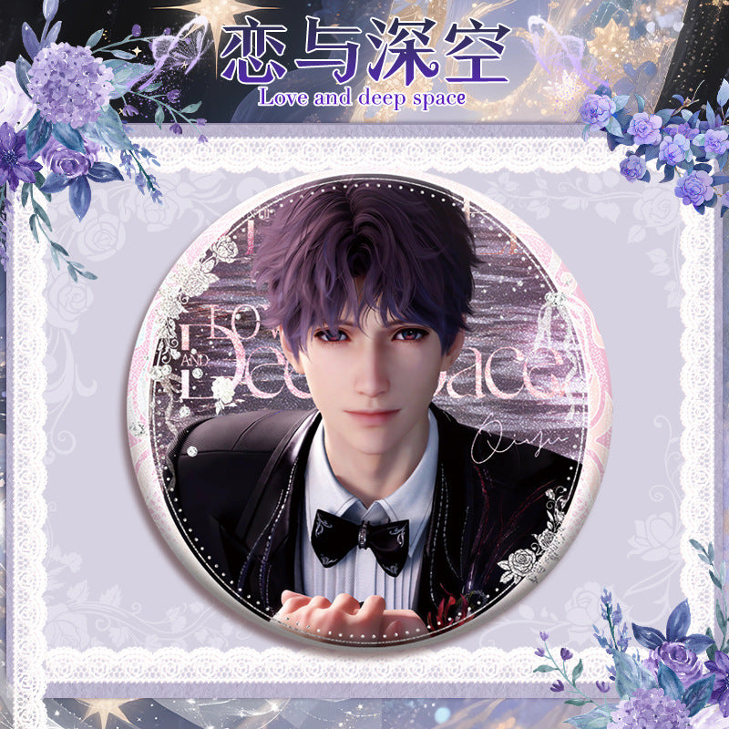 Love and DeepSpace 16cm Cup Noodle Badge Series - Double Flash Anime Badge, PET Material