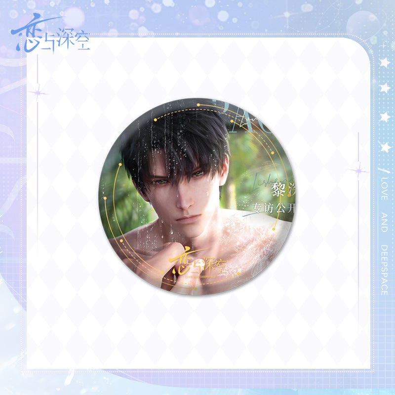 Love and DeepSpace Badge Merchandise - Tinplate Star Fantasy Film Zayne, Rafayel, Xavier Game Merchandise