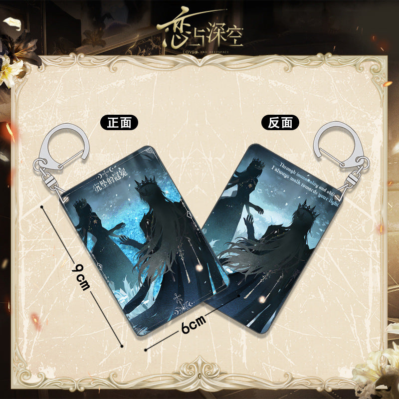 Love and DeepSpace Xavier Falling Crown Series - Acrylic Sandwich Standee, Art Paper & Quicksand Keychain - merrys