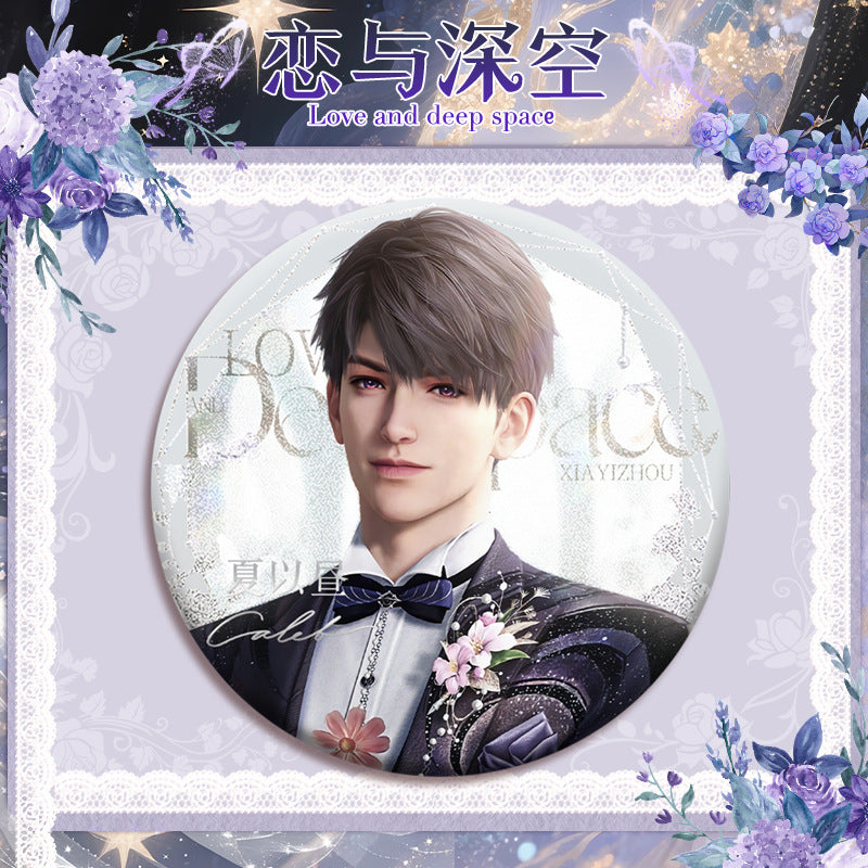 Love and DeepSpace 16cm Cup Noodle Badge Series - Double Flash Anime Badge, PET Material