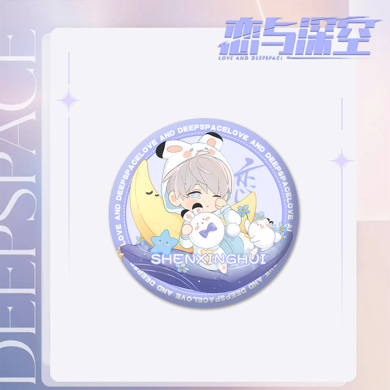 Love and DeepSpace Series 101 Badge - Chibi Cartoon Character Zayne, Rafayel All Characters Badge Merchandise - merrys