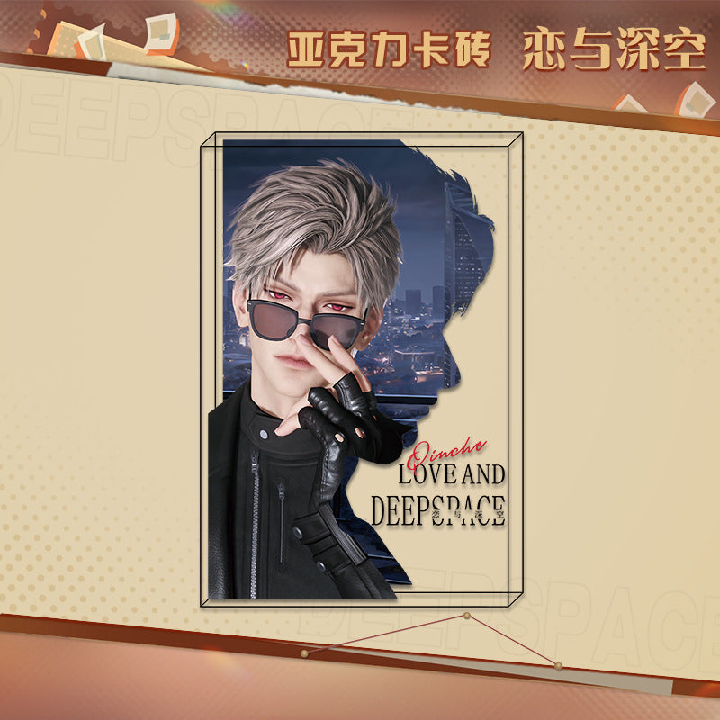 LaDS New Acrylic Card Brick - High-Definition Printing Double-Sided Pattern Doujin Anime Desktop Decoration - merrys