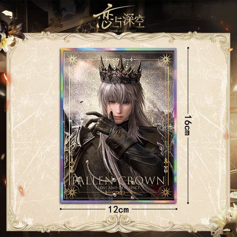 Love and DeepSpace Xavier Falling Crown Series - Acrylic Sandwich Standee, Art Paper & Quicksand Keychain - merrys