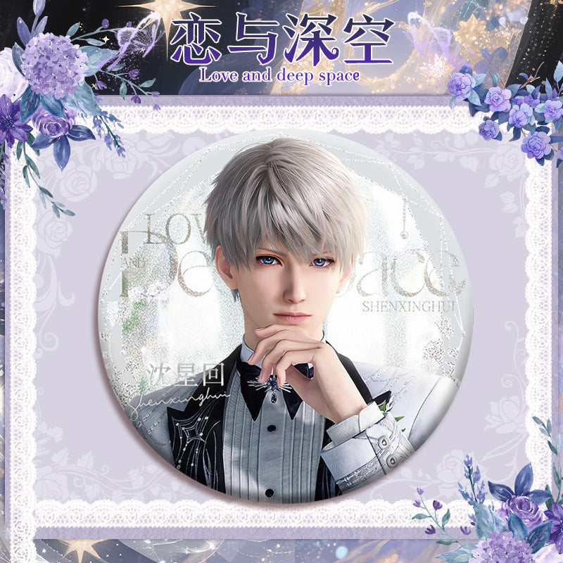 Love and DeepSpace 16cm Cup Noodle Badge Series - Double Flash Anime Badge, PET Material