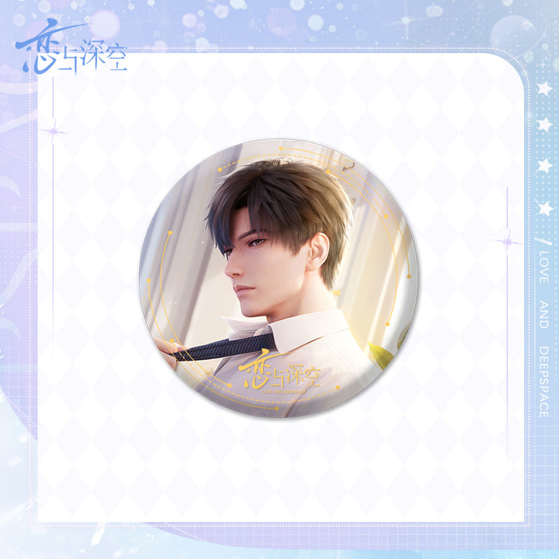 Love and DeepSpace Badge Merchandise - Tinplate Star Fantasy Film Zayne, Rafayel, Xavier Game Merchandise