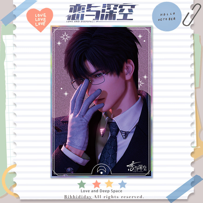 LaDS Series 501 Acrylic Double Flash Art Card - High-Definition Printing Anime Mobile Game Merchandise - merrys