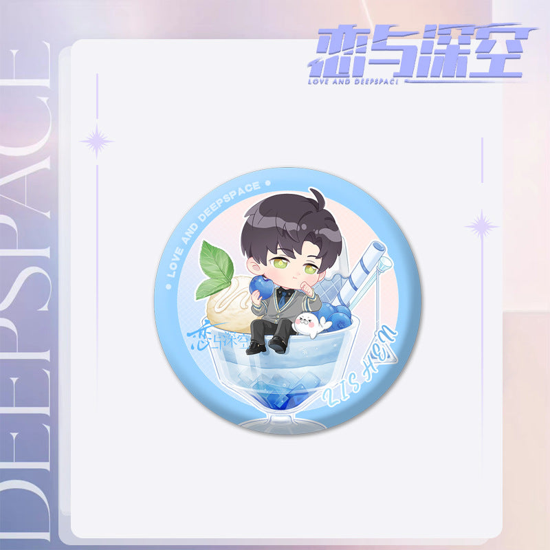 Love and DeepSpace Series 101 Badge - Chibi Cartoon Character Zayne, Rafayel All Characters Badge Merchandise - merrys