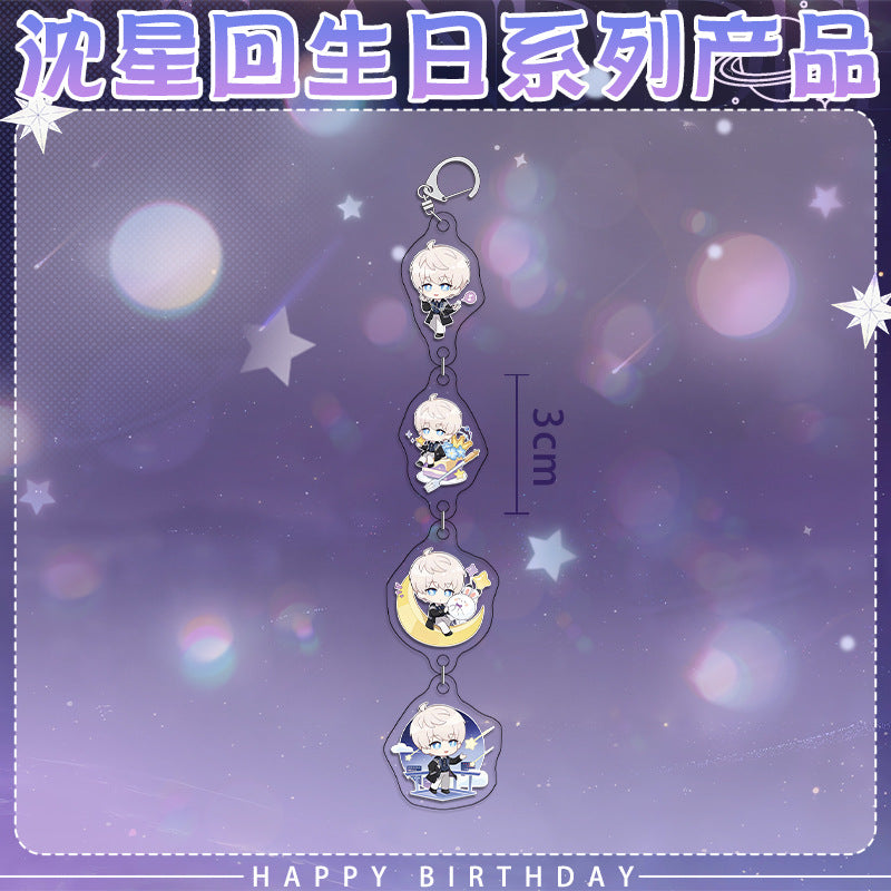 Xavier 2025 Birthday Series Merchandise - Combo Set of Sandwich Standee, Double Flash Badge, Art Card, Keychain - merrys