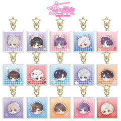 Love and DeepSpace Rotating Golden Star Keychain 11-25 Sandwich Craft Double-Sided High-Definition Anime Acrylic Charm