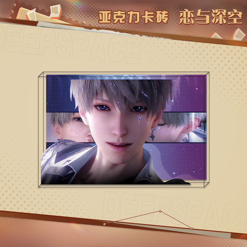 LaDS New Acrylic Card Brick - High-Definition Printing Double-Sided Pattern Doujin Anime Desktop Decoration - merrys