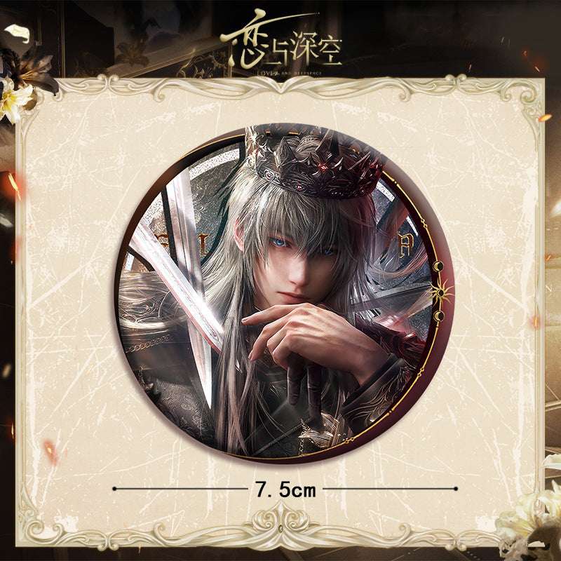 Love and DeepSpace Xavier Falling Crown Series - Acrylic Sandwich Standee, Art Paper & Quicksand Keychain - merrys